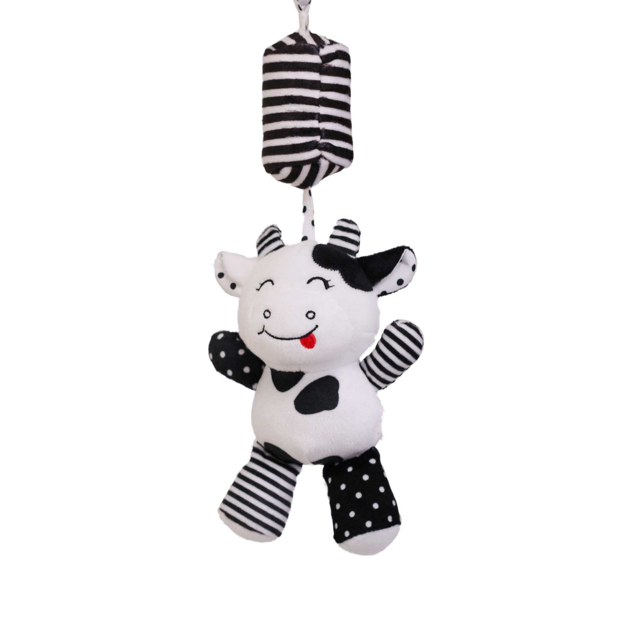 Black and white baby rattle on sale